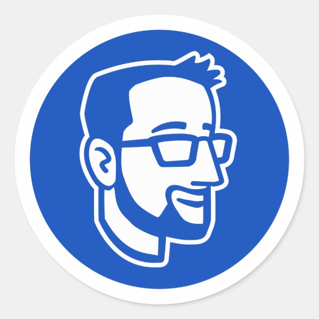 BibleThinker Round-Logo-Aufkleber Runder Aufkleber (Vorderseite)