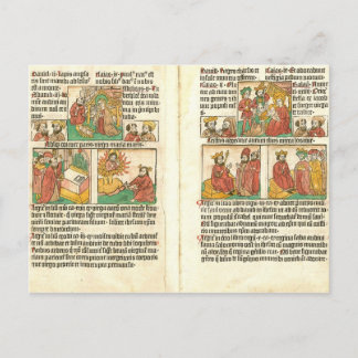Biblia Paupernum Nativity Postkarte