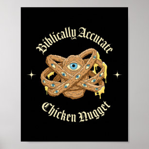 Bibliachtige Chicken Nugget Poster