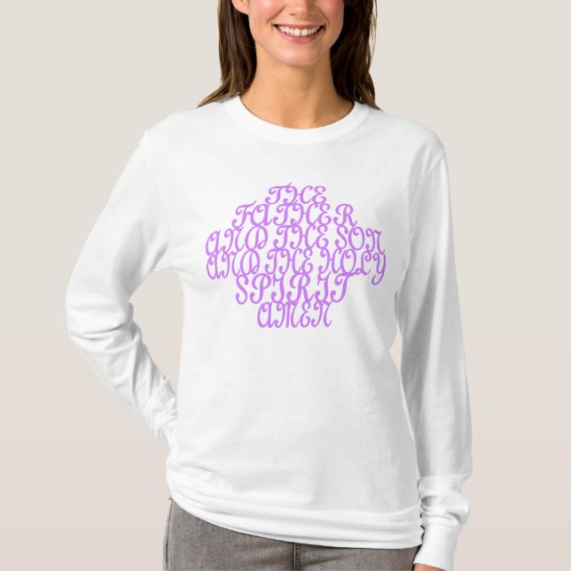 BIBLICAL LACE...(Violette) T-Shirt (Vorderseite)