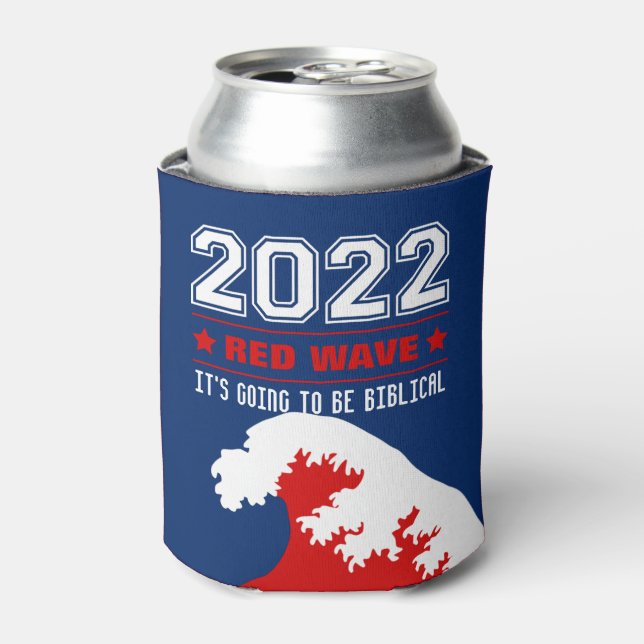 Biblical Midterms 2022 - Rote Welle Dosenkühler (Kanne Vorderseite)