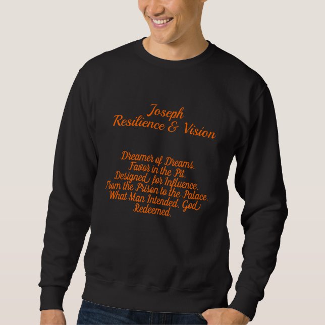 Biblical Resilience Graphic Sweatshirt (Vorderseite)