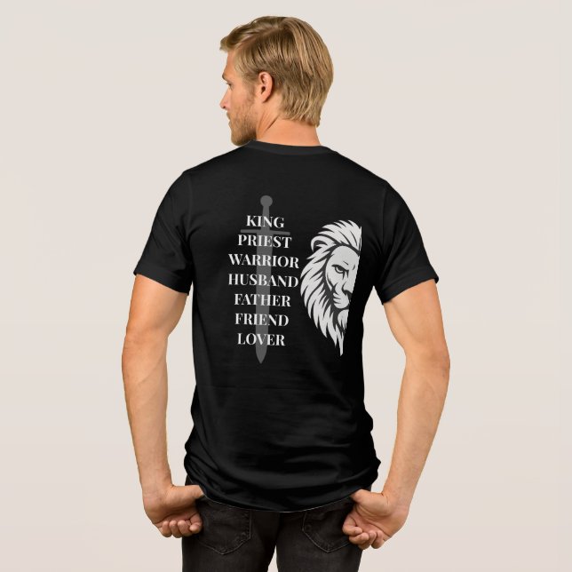 Biblically Masculine Tri-Blend Shirt (Rückseite voll)