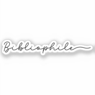 Bibliophile Aufkleber