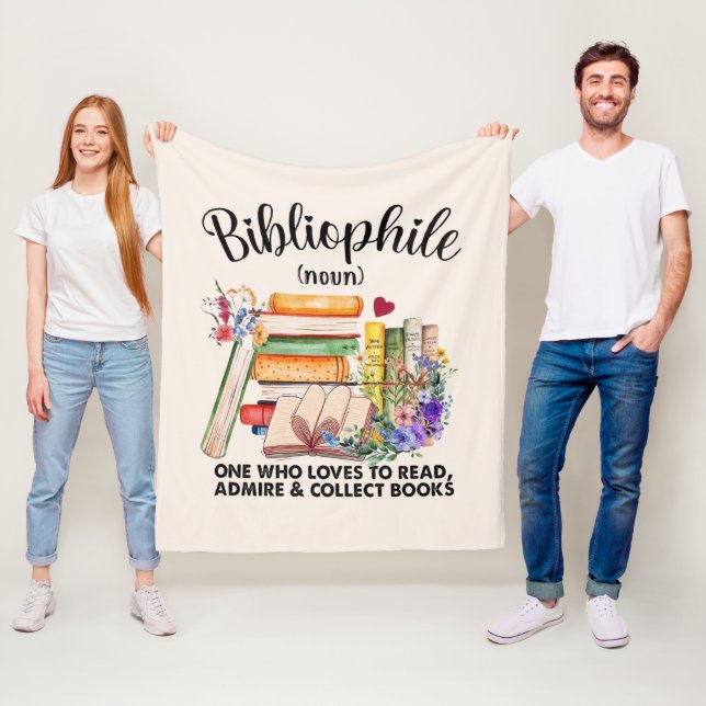 Bibliophile Definition Fleecedecke (Beispiel)