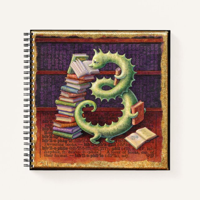 Bibliophile Notebook Notizbuch (Vorderseite)