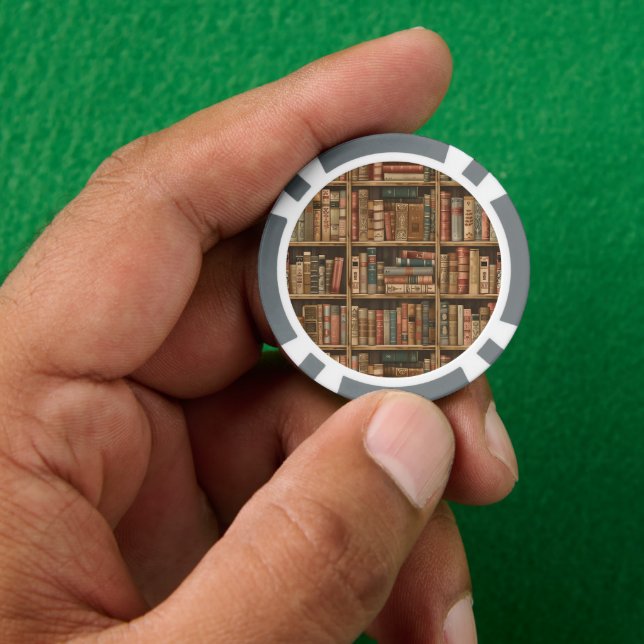 Bibliophile Poker Chips (Hand)