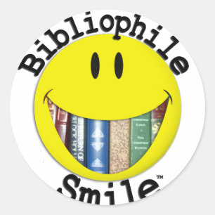 Bibliophile Smile Runder Aufkleber
