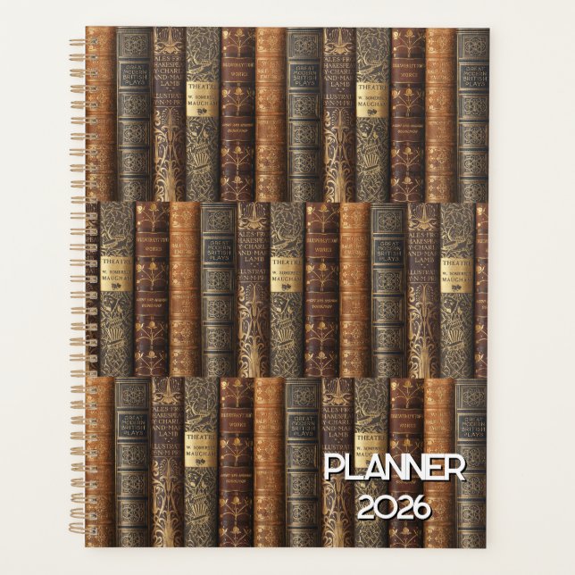 Bibliophiler (Theater-Thema) Planer 2026 (Vorderseite)
