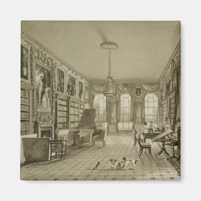 Bibliothek als Sitzungssaal, Cassiobury Park, c.18 Magnet (Vorne)