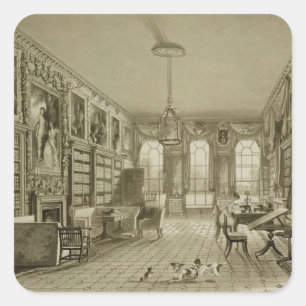 Bibliothek als Wohnzimmer, Cassiobury Park, Quadratischer Aufkleber
