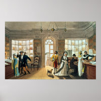 Bibliothek, aus "poetischen Skizzen von