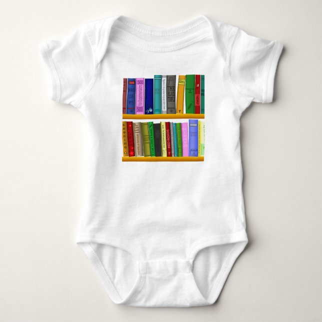 Bibliothek Baby Strampler (Vorderseite)