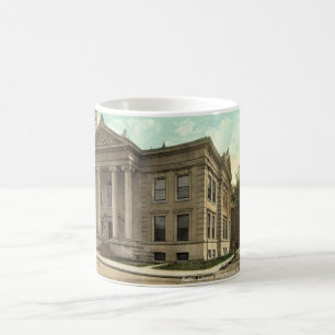 Bibliothek, Binghamton NY Vintage 1909 Kaffeetasse