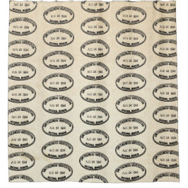 Bibliothek Briefmarke Smithsonian Institution 1944 Duschvorhang