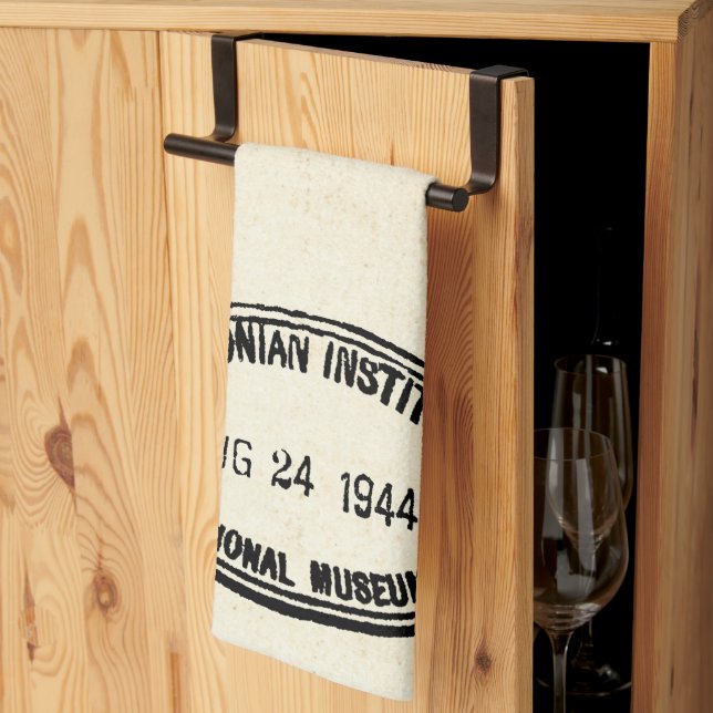 Bibliothek Briefmarke Smithsonian Institution 1944 Geschirrtuch (Drittel gefaltet)