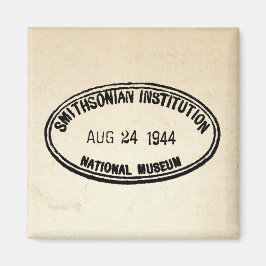 Bibliothek Briefmarke Smithsonian Institution 1944 Magnet