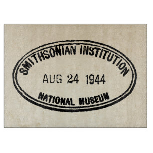 Bibliothek Briefmarke Smithsonian Institution 1944 Schneidebrett