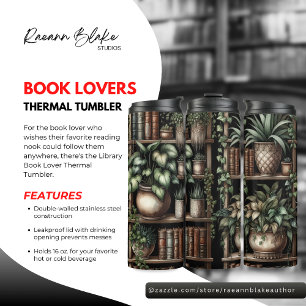 Bibliothek Buch Lover Thermal Tumbler Thermosbecher