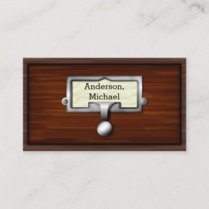 Bibliothek Bücher Katalog Schriftsteller Bibliothe Visitenkarte