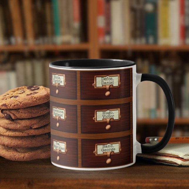 Bibliothek bucht Kartenlesegeräte für den Holzkart Kaffeetasse (Von Creator hochgeladen)