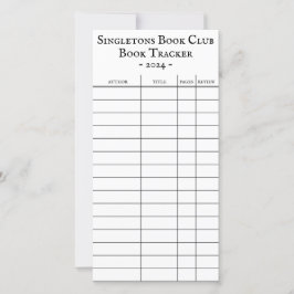 Bibliothek Checkout Card Book Tracker - Broschüre Ankündigung