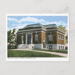 Bibliothek, Cincinnati, Ohio Vintage Postkarte