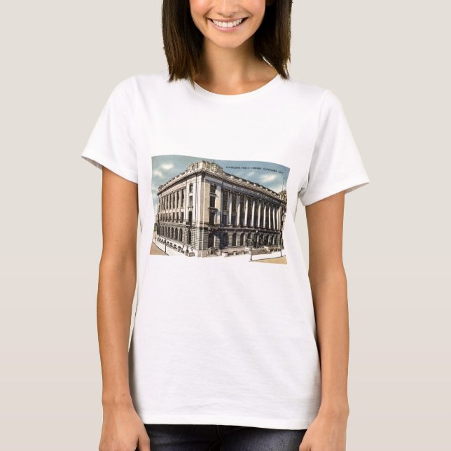 Bibliothek, Cleveland, Ohio c1934 T-Shirt (Vorderseite)