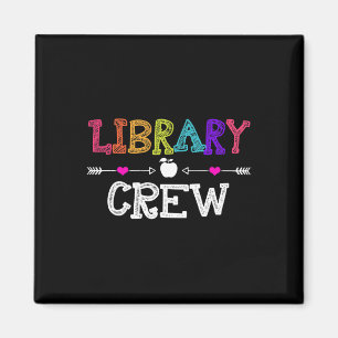 Bibliothek Crew Lehrer Spaß Erster Schultag Gesche Magnet