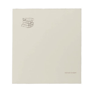 Bibliothek Dark Academia-Minimalist Vintage Bücher Notizblock