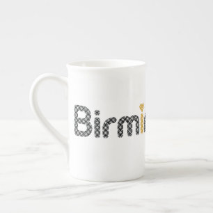 Bibliothek der Birmingham-Knochen-China-Tasse Prozellantasse