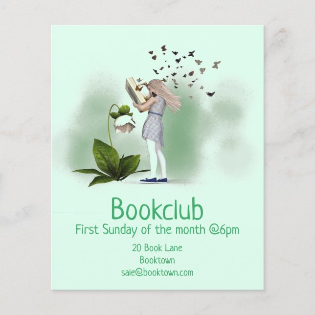 Bibliothek der Gruppe "Bookclub" Flyer (Vorne)