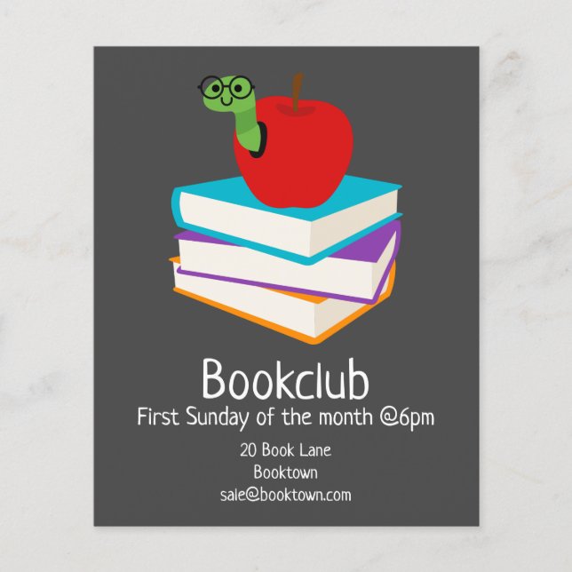 Bibliothek der Gruppe "Bookclub" Flyer (Vorne)