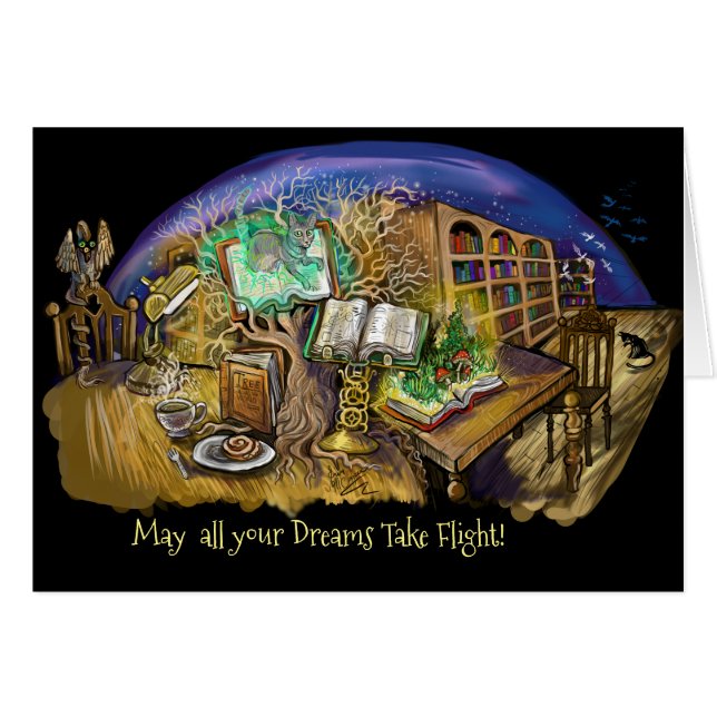 Bibliothek der Lebensträume (Vorderseite (Horizontal))