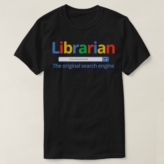 Bibliothek der Original Search Motor Library T-Shirt (Design vorne)