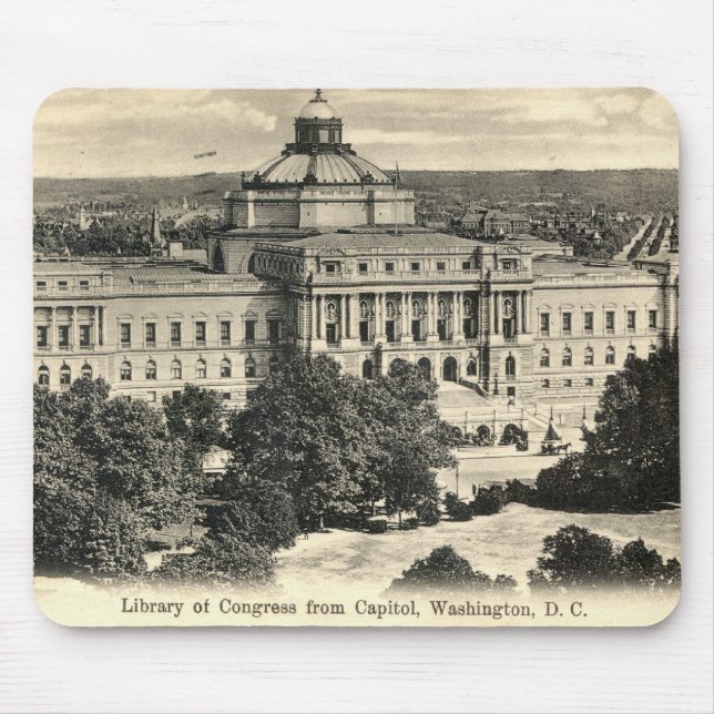 Bibliothek des Kongresses, Washington DC, 1912 Mousepad (Vorne)