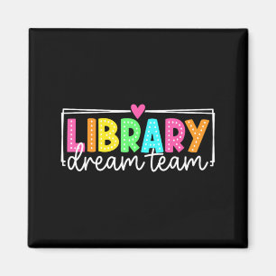 Bibliothek Dream Team Zurück zur Schule Lehrer Magnet