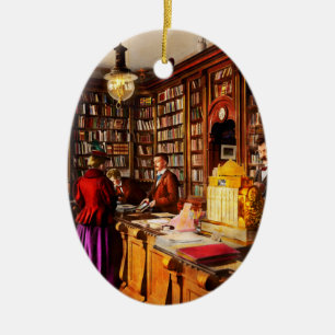 Bibliothek - Eine neuartige Idee 1895 Keramik Ornament
