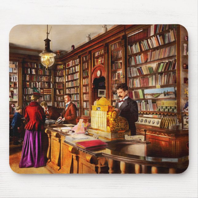 Bibliothek - Eine neuartige Idee 1895 Mousepad (Vorne)