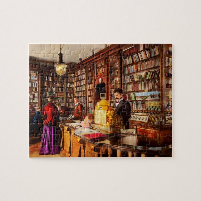Bibliothek - Eine neuartige Idee 1895 Puzzle (Horizontal)