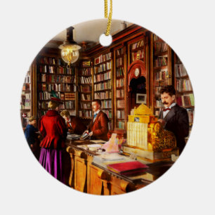 Bibliothek - Eine neue Idee 1895 Keramik Ornament