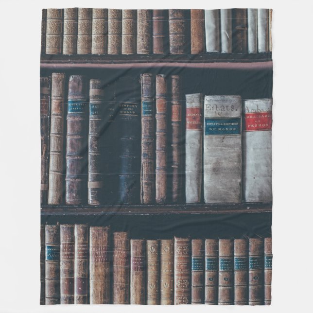 BIBLIOTHEK FLEECEDECKE (Vorderseite)