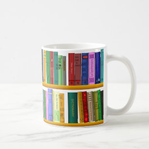 Bibliothek für Genie. Bücher für kluge Studente Kaffeetasse