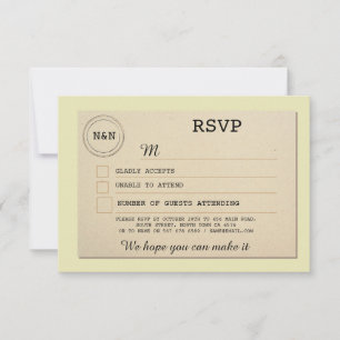 Bibliothek für Hochzeiten RSVP Book Verlobung Card Karte