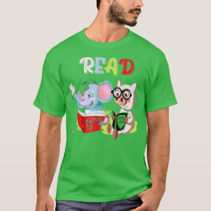 Bibliothek für Lehrer Lesen des Buches Club Piggie T-Shirt