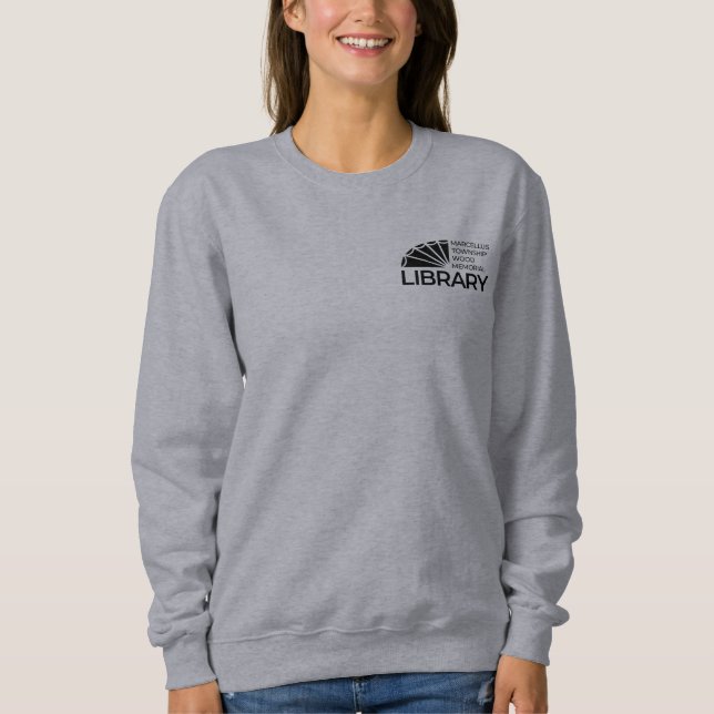 Bibliothek & Garten Sweatshirt (Vorderseite)