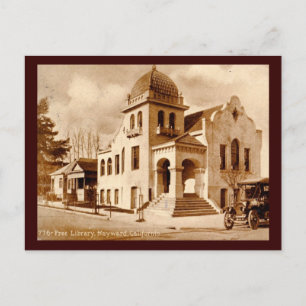 Bibliothek, Hayward, Kalifornien 1911 Vintage Postkarte