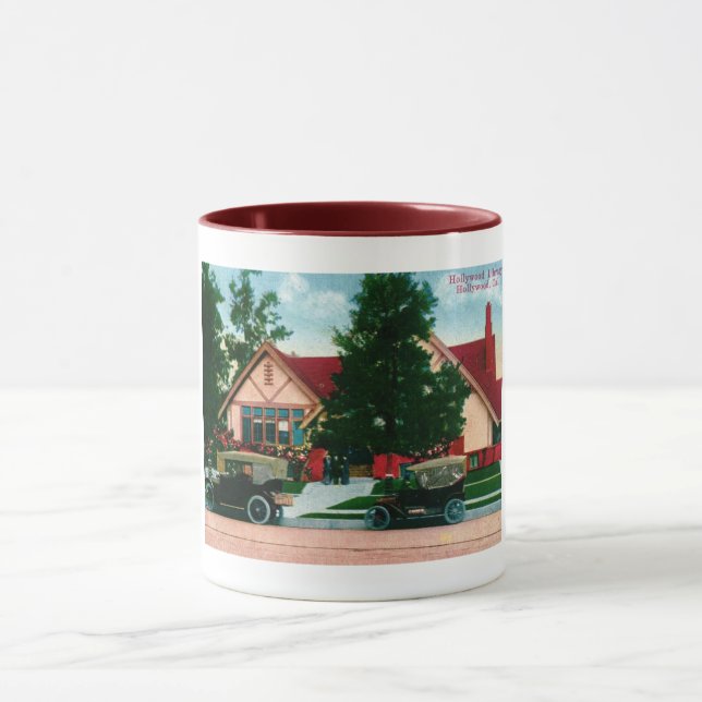 Bibliothek, Hollywood, CA Vintag Tasse (Zentrum)