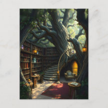 Bibliothek in den Ästen eingebettet