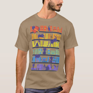 Bibliothek Kätzchen Freunde T-Shirt